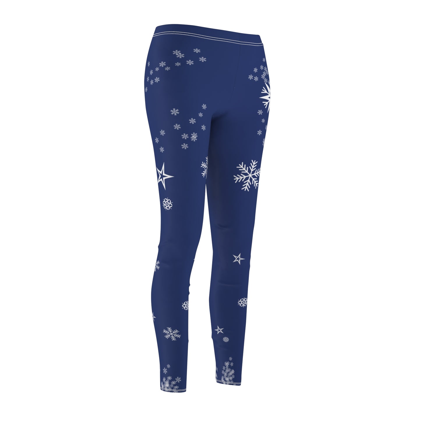Women's Snowflake Leggings, skiing, skiwear, fun leggings, winter leggings, funny ski base layer. Ski leggings.