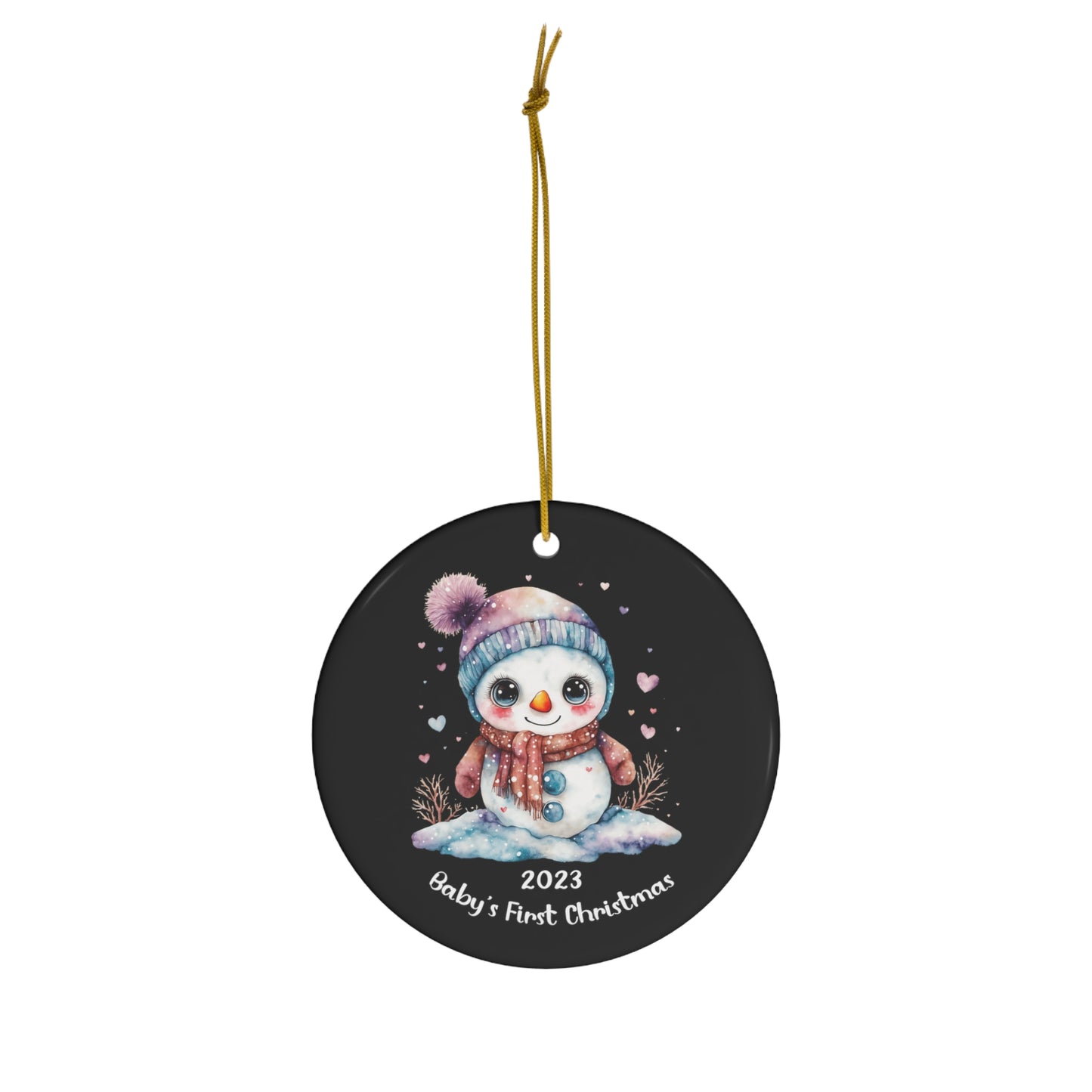 Baby's First Christmas 2023" Ceramic Ornament