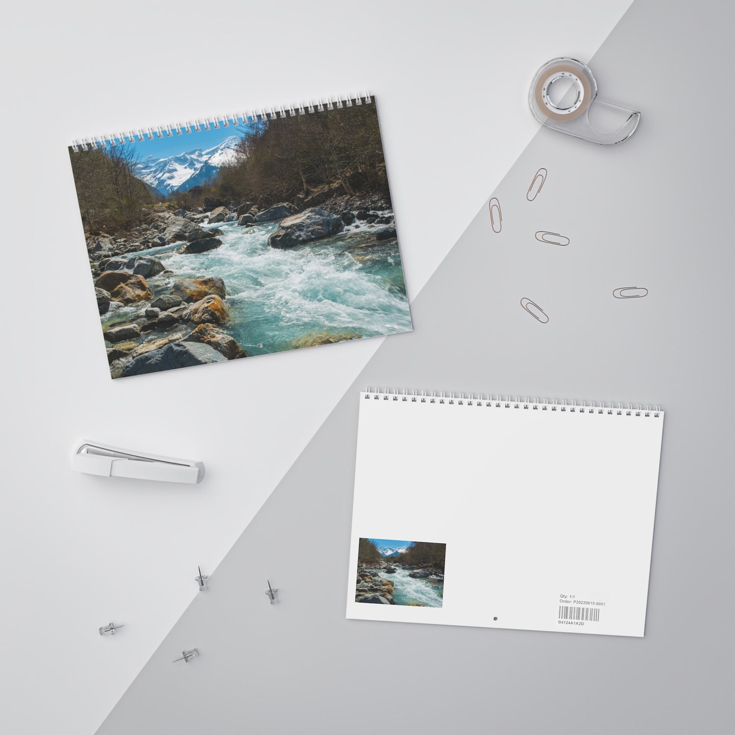 2024 Nature's Tranquility Calendar - Mountain & Forest Streams, Rivers, Rushing Waters, and Serene Moments