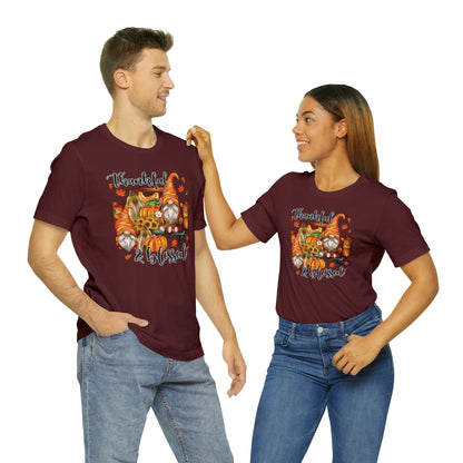 Thankful and Blessed Gnome Truck Tee for Thanksgiving or Fall Gift Giving