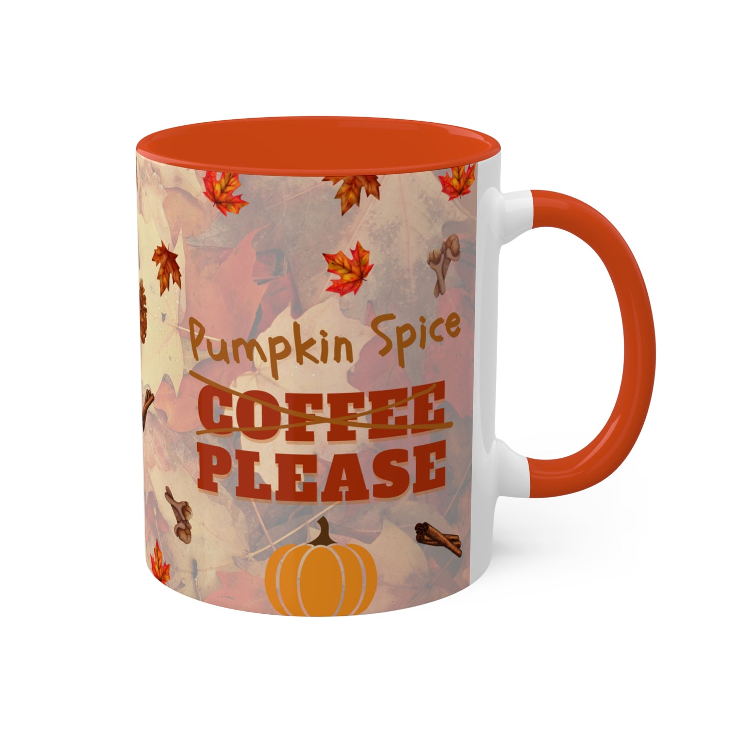 Fall Holiday, pumpkin spice, colorful Mugs, 11oz