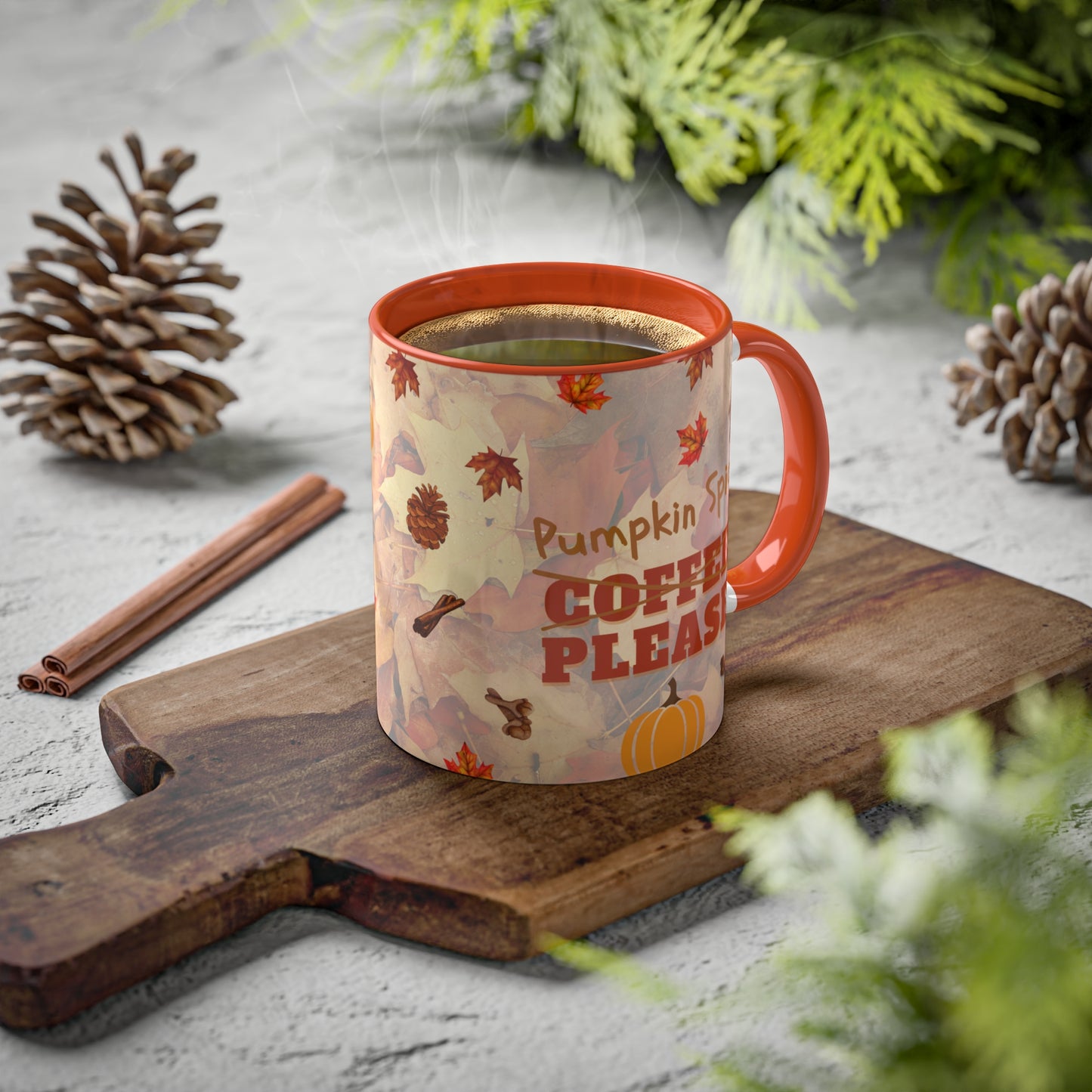 Fall Holiday, pumpkin spice, colorful Mugs, 11oz