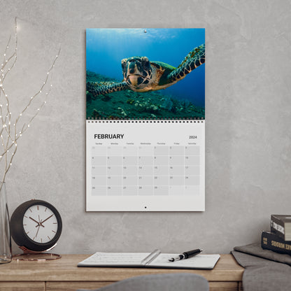 2024 Sea Turtles Underwater Wall Calendar