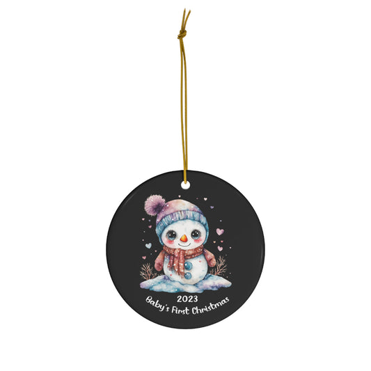 Baby's First Christmas 2023" Ceramic Ornament