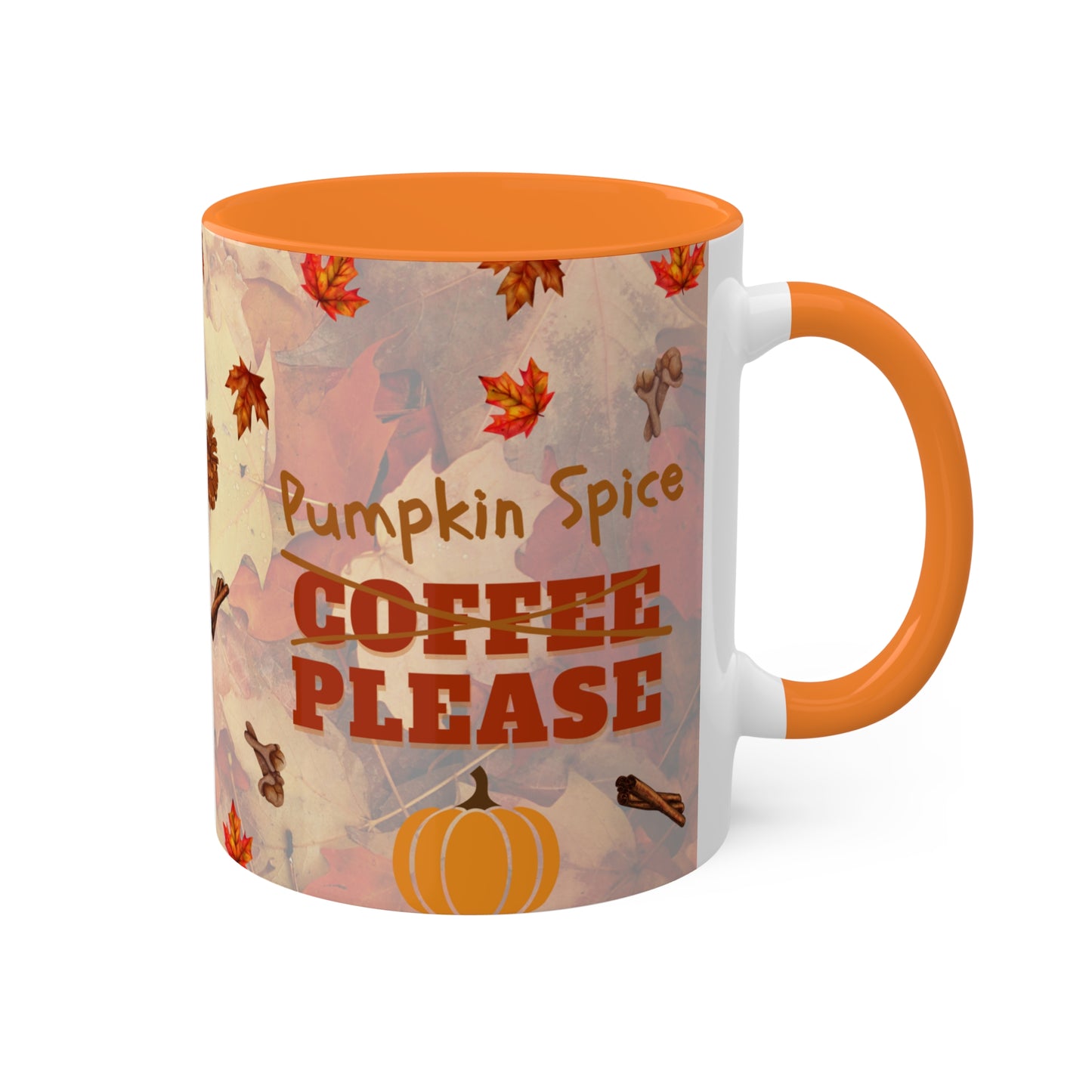 Fall Holiday, pumpkin spice, colorful Mugs, 11oz