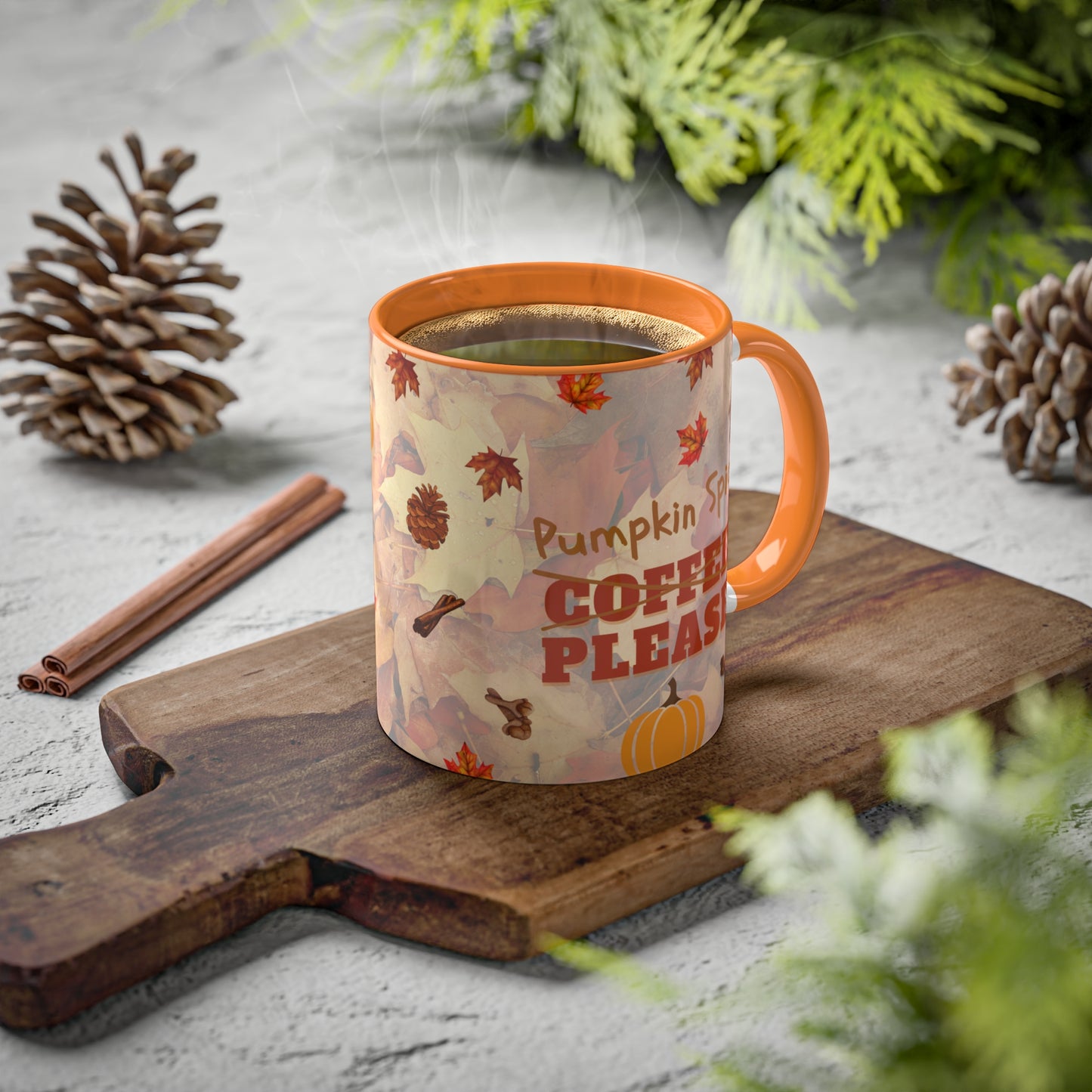 Fall Holiday, pumpkin spice, colorful Mugs, 11oz