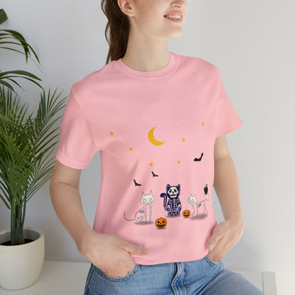 Halloween Cat Skeleton Shirt, Cute Halloween Shirt, Cat Holiday Shirt