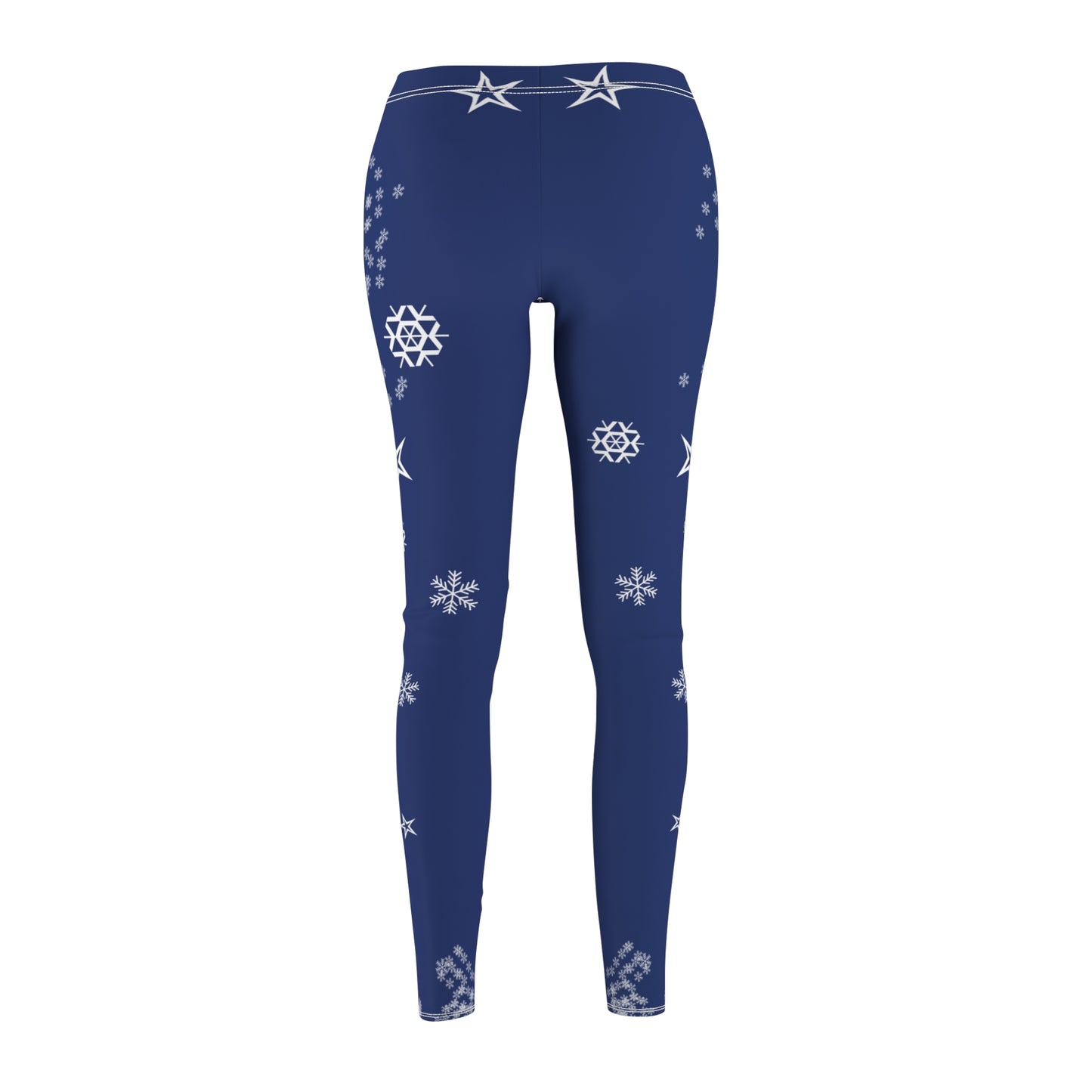 Women's Snowflake Leggings, skiing, skiwear, fun leggings, winter leggings, funny ski base layer.  Ski leggings.