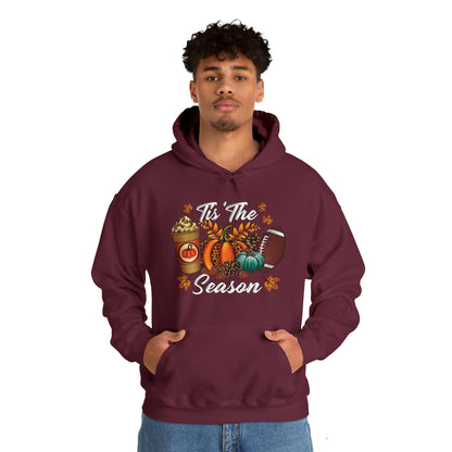 Tis the Season Hooded Sweatshirt - Cozy Comfort with a Dash of Fall Magic!
