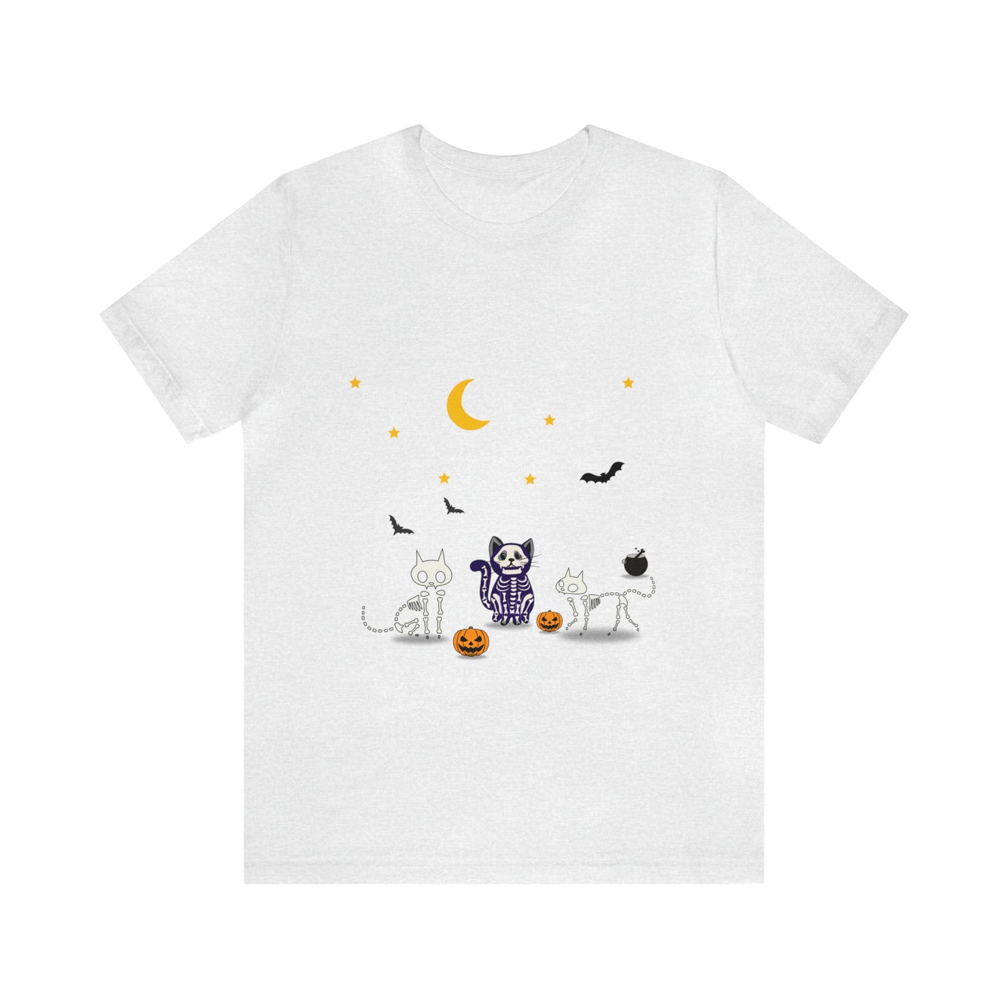 Halloween Cat Skeleton Shirt, Cute Halloween Shirt, Cat Holiday Shirt