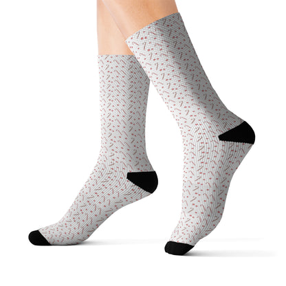 Candy Cane Dream All-Over Print Socks - Holiday Socks - Christmas Socks