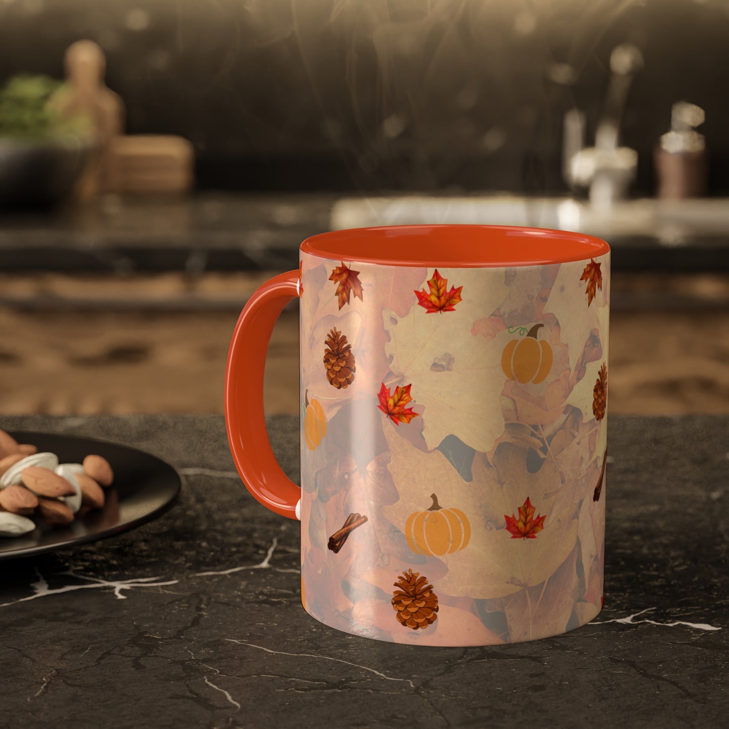 Fall Holiday, pumpkin spice, colorful Mugs, 11oz