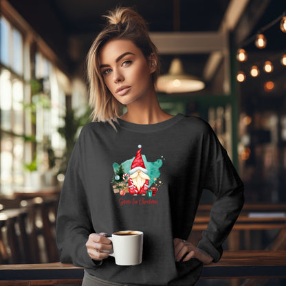 Gnome for Christmas Delight: Festive Long Sleeve Shirt with Presents, Cocoa, and Cheer - Unisex Jersey Long Sleeve Tee